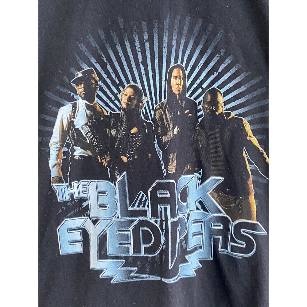 Black Eyed Peas Tour Black T-Shirt Women's Juniors 2XL Music Band New Tultex - Picture 2 of 6